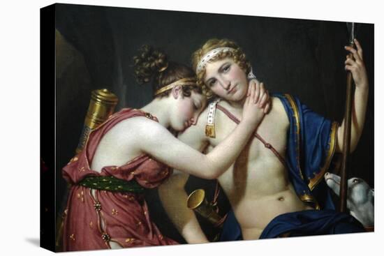 Farewell of Telemechus and Eucharis-Jacques-Louis David-Stretched Canvas