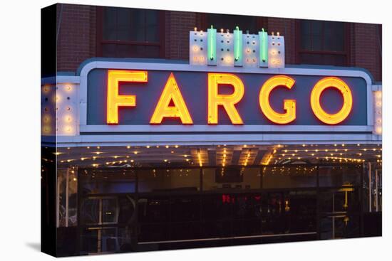 Fargo Theater Sign, Fargo, North Dakota, USA-Walter Bibikow-Premier Image Canvas