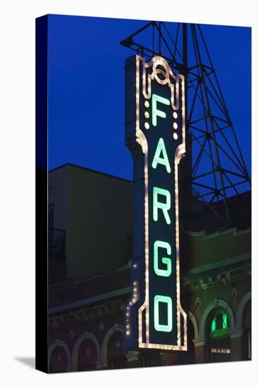 Fargo Theater Sign, Fargo, North Dakota, USA-Walter Bibikow-Premier Image Canvas