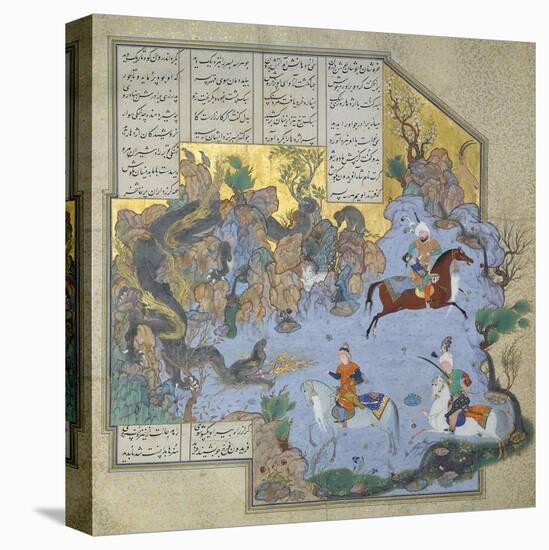 Faridun in the Guise of a Dragon Tests His Sons-Aqa Mirak-Premier Image Canvas