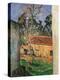 Farm Courtyard in Auvers-Paul Cézanne-Premier Image Canvas