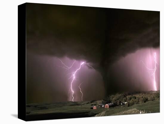 Farm Threatened by Tornado-Jim Zuckerman-Premier Image Canvas