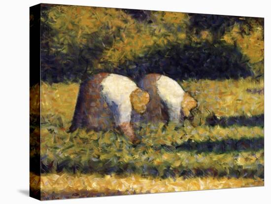 Farm Women at Work-Georges Seurat-Premier Image Canvas