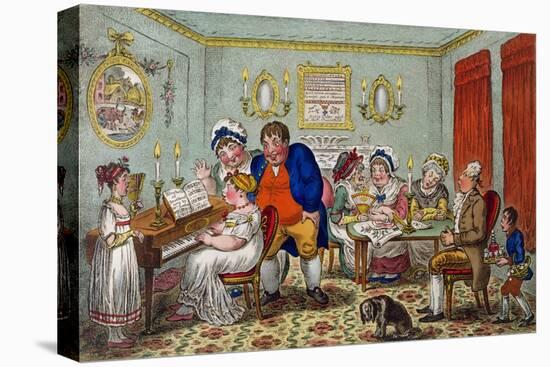 Farmer Giles and His Wife Showing Off their Daughter Betty to their Neighbours-James Gillray-Premier Image Canvas