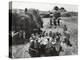 Farmers Having Lunch Brought and Served by Wives During Harvest of Spring Wheat in Wheat Farm-Gordon Coster-Premier Image Canvas