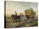 Farmers Returning from the Fields with Hay Wagon-null-Premier Image Canvas