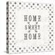 Farmhouse Fresh 01A Home Sweet Home-Katie Pertiet-Stretched Canvas