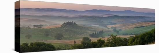 Farmhouse in Valley, Val D'Orcia, Tuscany, Italy-null-Premier Image Canvas