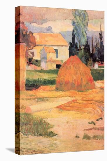 Farmhouses in Arles-Paul Gauguin-Stretched Canvas