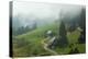 Farmhouses in Fog, Muchenland, Black Forest, Baden-Wurttemberg, Germany, Europe-Jochen Schlenker-Premier Image Canvas