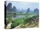 Farmland and Rock Formations of Guangxi, Guilin Province, China-Anthony Waltham-Premier Image Canvas