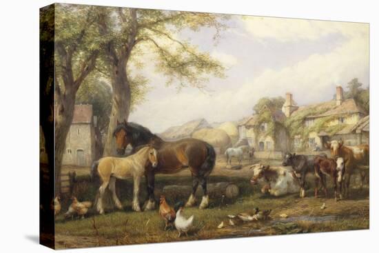 Farmyard in Herefordshire-Henry Brittan Willis-Premier Image Canvas