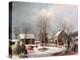 Farmyard in Winter-George Henry Durrie-Premier Image Canvas