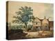 Farmyard near Aston Hall (W/C on Paper)-Joseph Wright-Premier Image Canvas