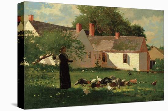 Farmyard Scene, c. 1874-Winslow Homer-Stretched Canvas