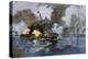 Farragut's Flagship USS "Hartford" Colliding with the Ironclad CSS "Tennessee", 1864-null-Premier Image Canvas