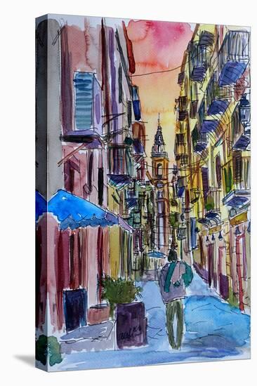 Fascinating Palermo Sicily Italy Street Scene-Markus Bleichner-Stretched Canvas