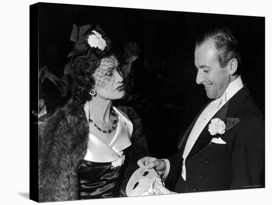 Fashion Designer Gabrielle Chanel with Photographer Cecil Beaton-John Phillips-Premier Image Canvas