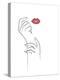 Fashionista - Hands and Lips-Dana Shek-Stretched Canvas