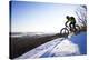 Fatbiking On A Trail In Winter In Duluth, Minnesota-Ryan Krueger-Premier Image Canvas