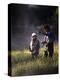 Father and Daughter Fishing-null-Premier Image Canvas