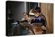 Father and Son Reading at Home-William P. Gottlieb-Premier Image Canvas