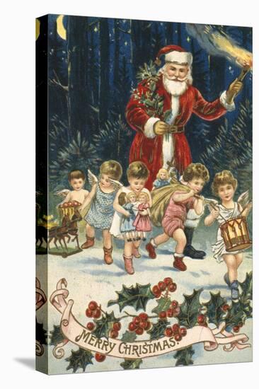 Father Christmas and His Merry Band-null-Premier Image Canvas