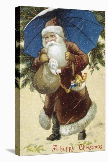 Father Christmas II-The Victorian Collection-Stretched Canvas