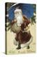 Father Christmas II-The Victorian Collection-Stretched Canvas
