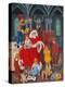 Father Christmas on Christmas Eve-Margaret Loxton-Premier Image Canvas