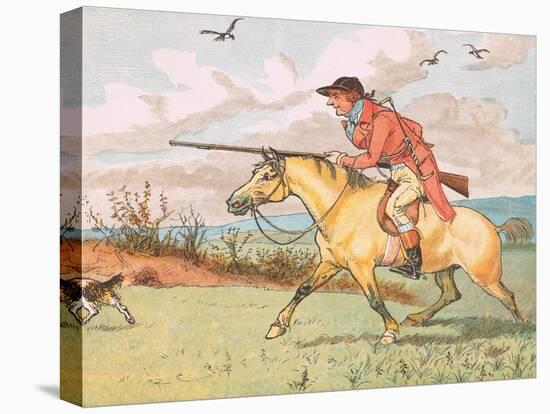 Father's Gone a Hunting-Randolph Caldecott-Premier Image Canvas