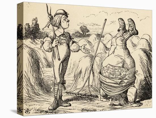 Father William Standing on His Head, from 'Alice's Adventures in Wonderland' by Lewis Carroll,…-John Tenniel-Premier Image Canvas