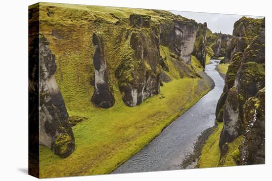 Fathrijargljufur Gorge, near Kirkjubaejarklaustur, near the south coast of Iceland, Polar Regions-Nigel Hicks-Premier Image Canvas