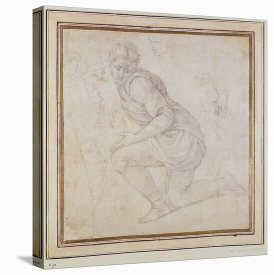 Fawkener Recto-Michelangelo Buonarroti-Premier Image Canvas