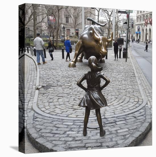 Fearless Girl Wall Street-null-Premier Image Canvas