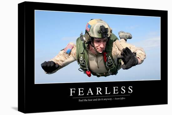 Fearless: Inspirational Quote and Motivational Poster-null-Premier Image Canvas