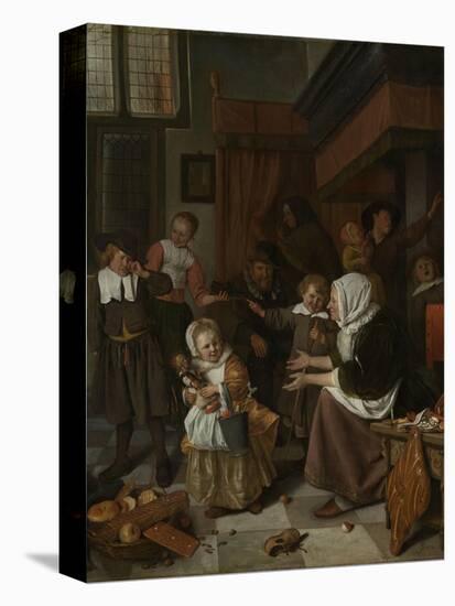 Feast of St Nicholas-Jan Havicksz Steen-Stretched Canvas