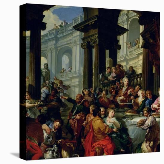 Feast Under an Ionic Portico, circa 1720-25-Giovanni Paolo Pannini-Premier Image Canvas