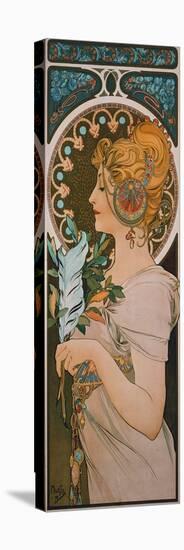 Feather, 1899-Alphonse Mucha-Premier Image Canvas