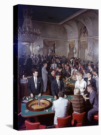 February 11, 1957: Tourists Gambling at the Nacional Hotel in Havana, Cuba-Ralph Morse-Premier Image Canvas