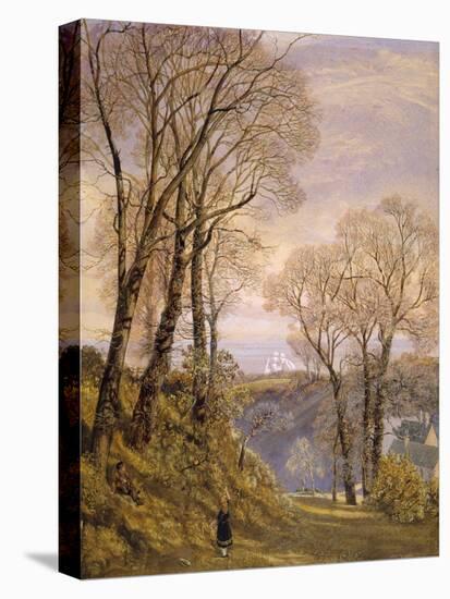 February in the Isle of Wight, 1866 (W/C on Paper)-John Brett-Premier Image Canvas