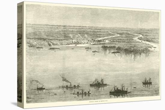 Federal Fleet in Mobile Bay, August 1864-American School-Premier Image Canvas