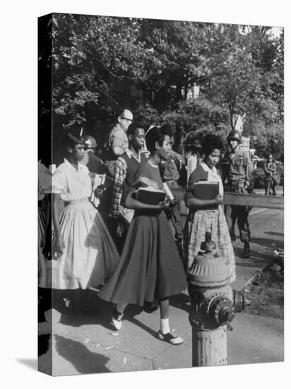 Federal Troops Escorting African American Students to School During Integration-Ed Clark-Premier Image Canvas