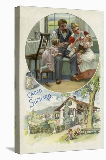 Feeding a Young Child Suchard Cocoa-null-Premier Image Canvas