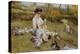 Feeding the Ducks-Edward Killingworth Johnson-Premier Image Canvas