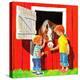 Feeding the Horse - Jack & Jill-Beth Krush-Premier Image Canvas