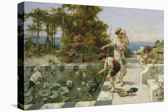 Feeding the Ibis at Corsica-William Stephen Coleman-Premier Image Canvas