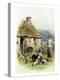 Feeding Time at a Highland Cottage-Myles Birket Foster-Premier Image Canvas