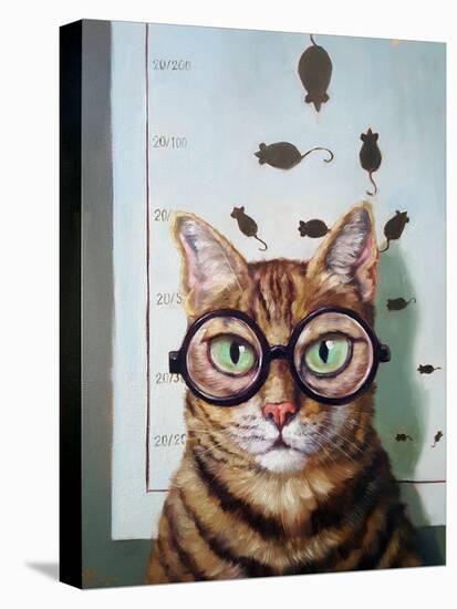 Feline Eye Exam-Lucia Heffernan-Stretched Canvas