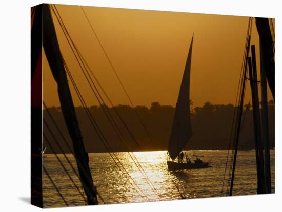 Feluccas on the River Nile, Aswan, Egypt, North Africa, Africa-Groenendijk Peter-Premier Image Canvas